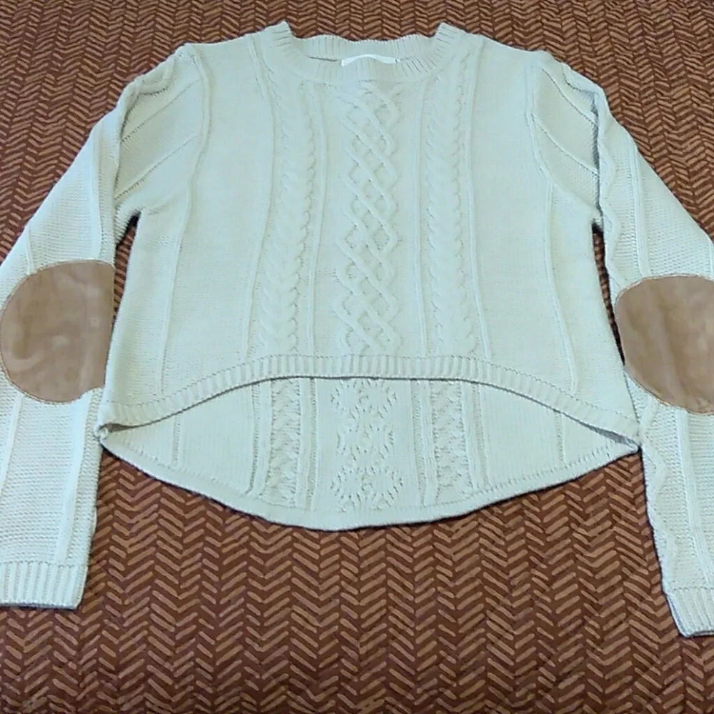 Cream Hi-Lo Sweater - Picture 1 of 6